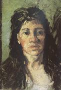Vincent Van Gogh Head of a Woman with her Hair Loose (nn04) USA oil painting artist